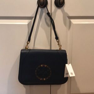 NWT Tory Burch Stud Shoulder Bag Navy